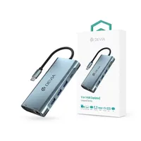 Devia ST399992 Leopard 11in1 3xUSB/Type-C/PD/HDMI/VGA/RJ45/Kártyaolvasó/Jack elosztó adapter Hub #1