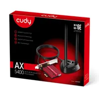 CUDY WE4000 háromsávos AX5400 WiFi 6E, intel AX210, Bluetooth 5.2, PCI Express hálózati kártya #5