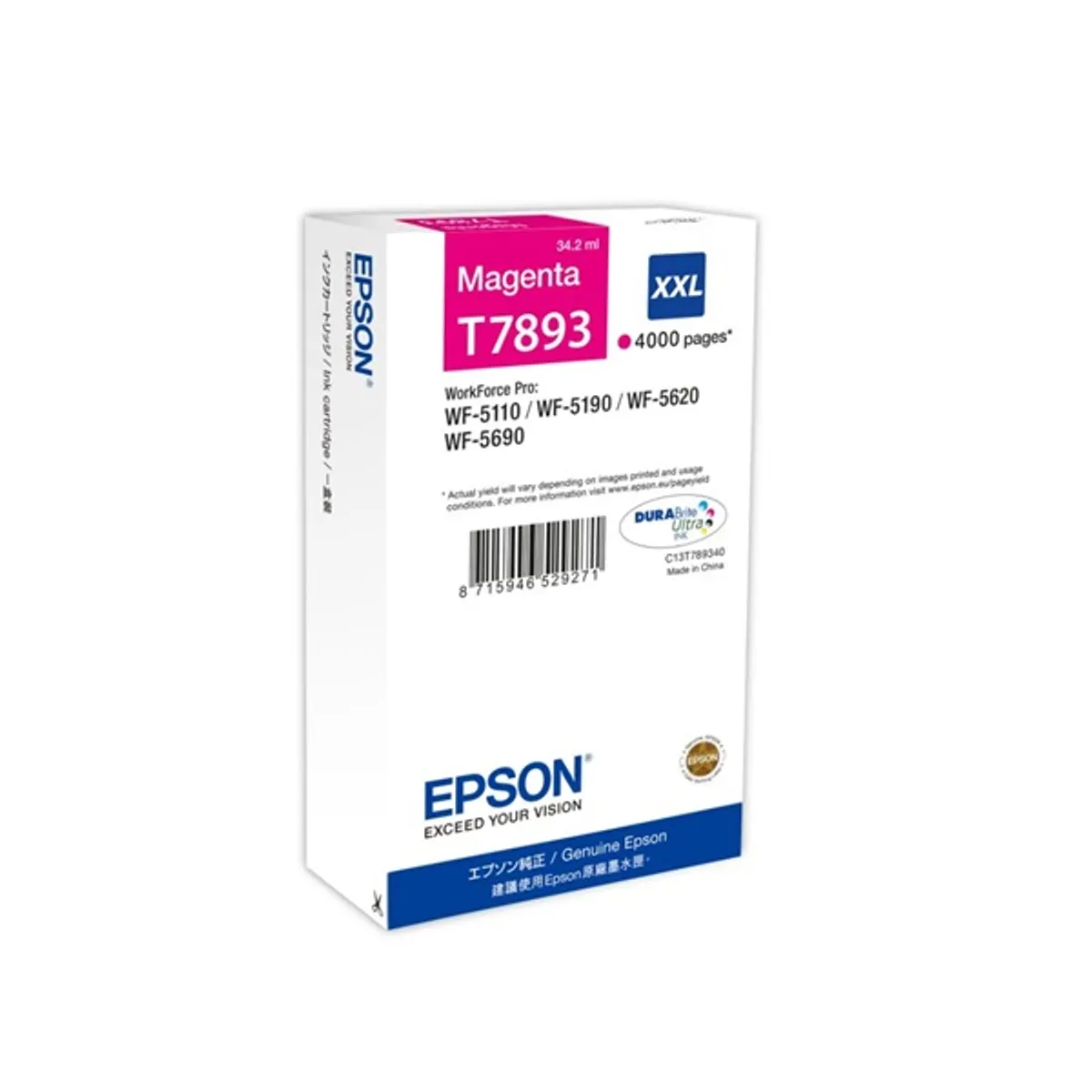 Epson C13T789340 T7893 patron magenta #1