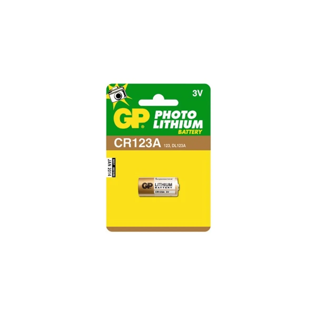 GP B1501 CR123 lítium fotó elem 1db/bliszter #1