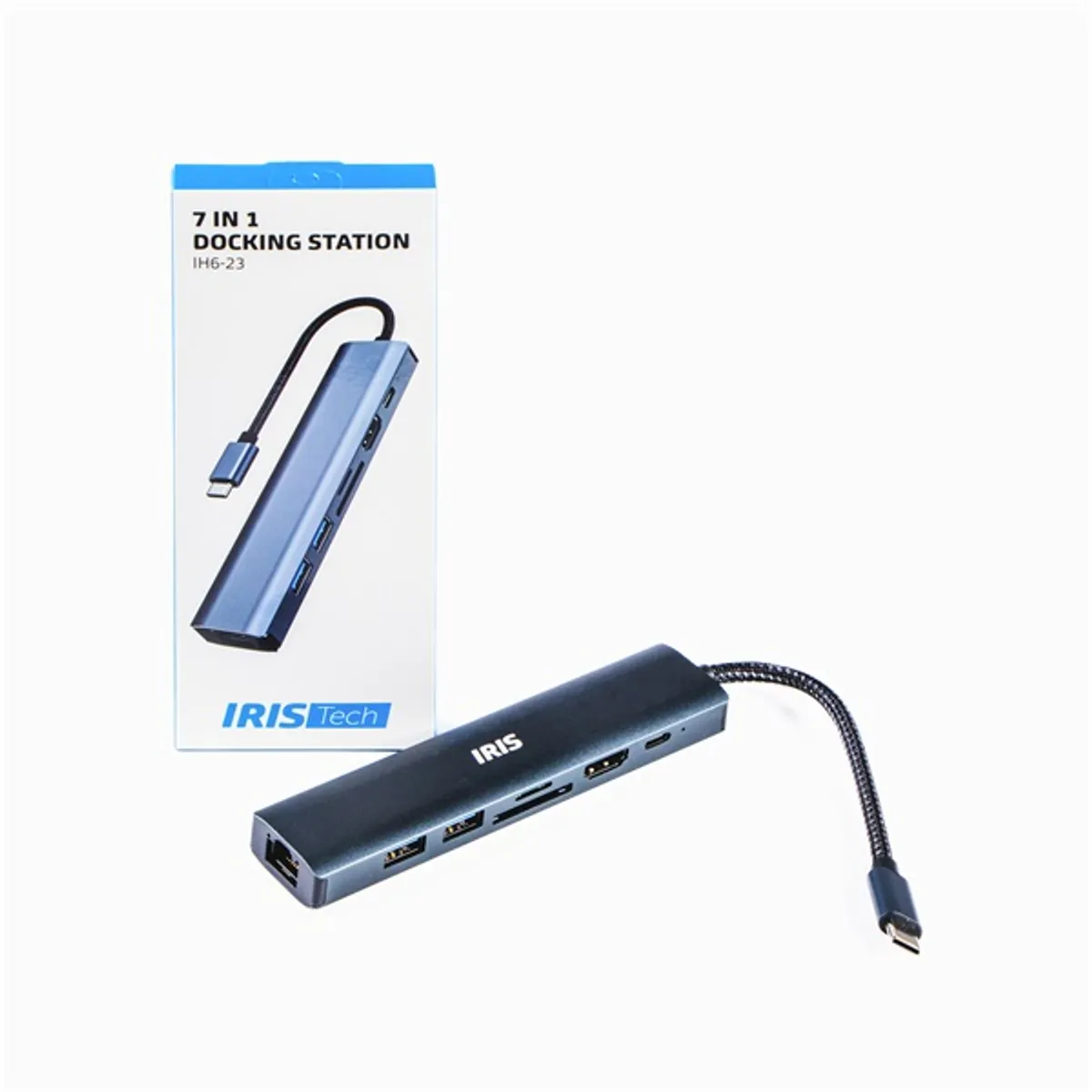 Iris IH6-23 7in1 (2xUSB/1xLAN/1xHDMI/1xSD/1xmicroSD/1xDP-USB-C 100W) Dokkoló #2