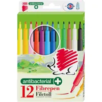 ICO Süni 300 D12 antibakteriális 12 különféle színű rostirónkészlet #1