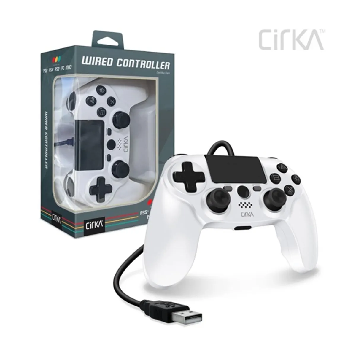 Cirka M07527-WH NuForce PS4/PC/Mac vezetékes fehér kontroller #1