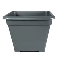 FLAIR Sydney 61243 antracit 15x15 cm szögletes virágcserép