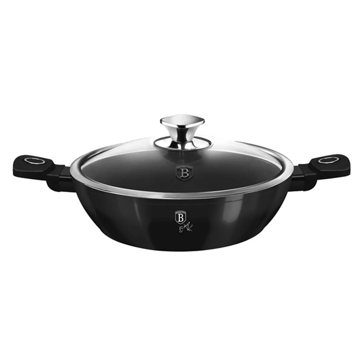 Berlinger Haus LP-KL-135P 3,8L Black Vantage Collection 28 cm alacsony lábas fedővel #2