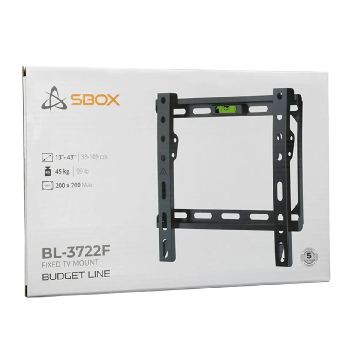 Sbox BL-3722F 43" VESA 200x200 fix fali konzol #5