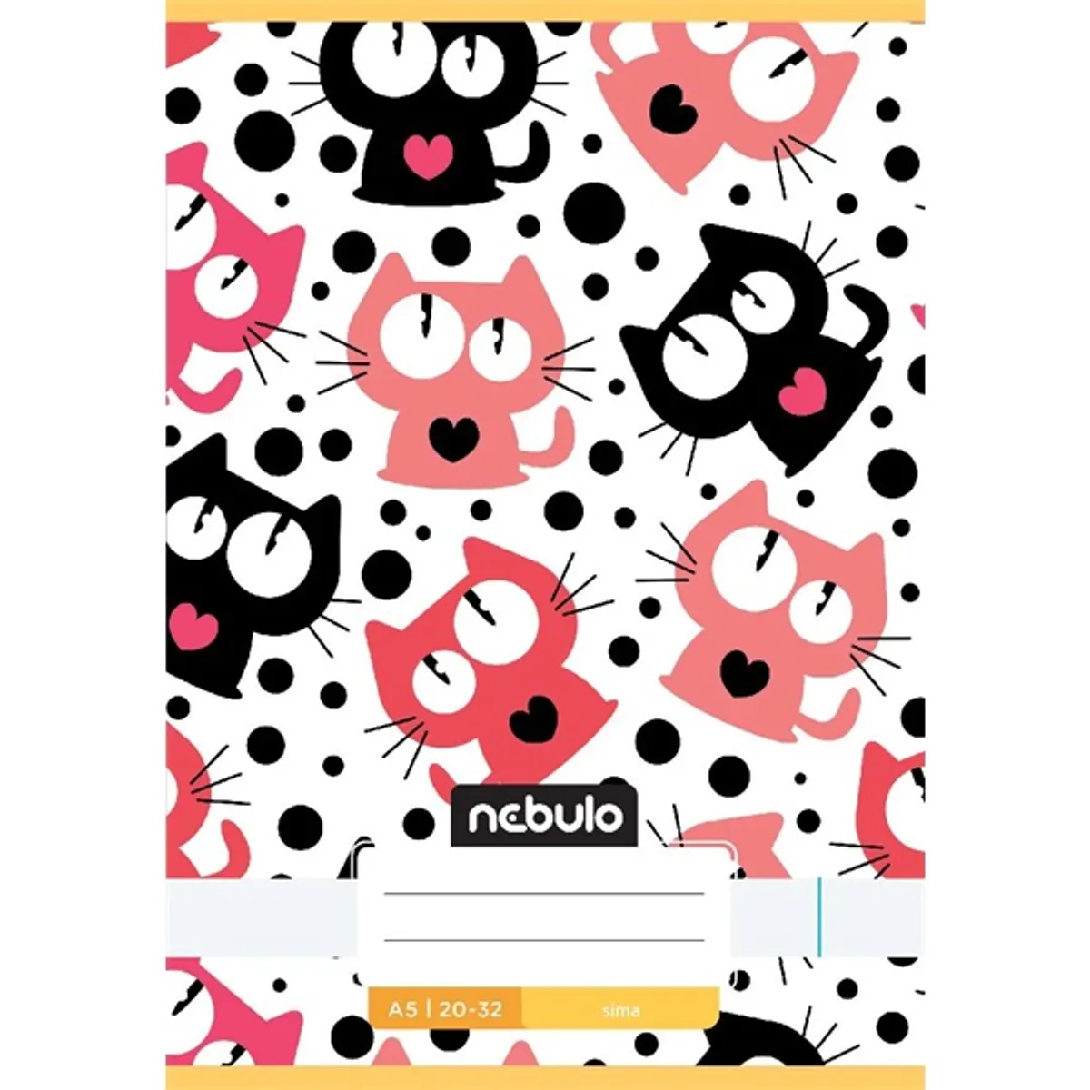 Nebulo Cuki minták A5 20-32 tűzött sima füzet #2
