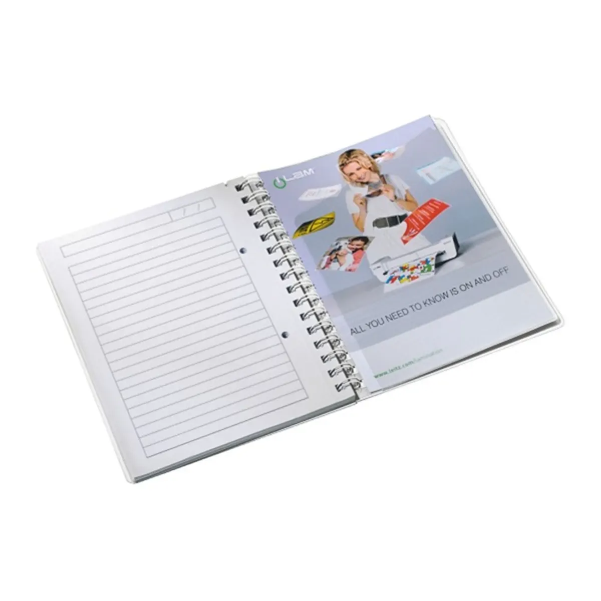 Leitz Wow A5 80lapos vonalas lila spirálfüzet #3