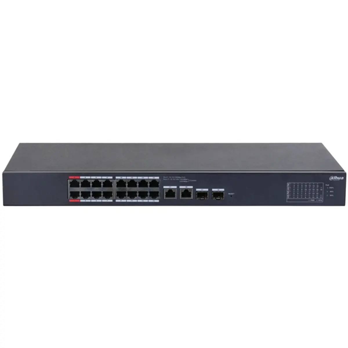 Dahua CS4218-16ET-135 16x10/100 Mbps PoE + 2x1 Gbps RJ-45/SFP Combo Uplink/135W/Cloud Managed PoE Switch #2