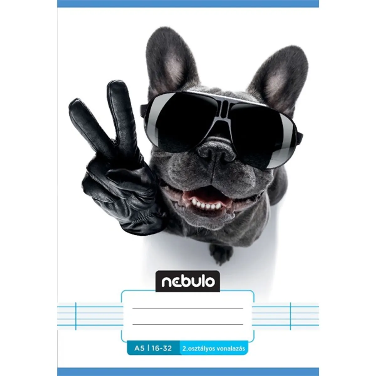 Nebulo Vagány minták A5 2. osztályos 16-32 tűzött vonalas füzet #2