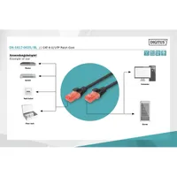 DIGITUS Cat.6 U/UTP LSZH 0,25m fekete patch kábel #3