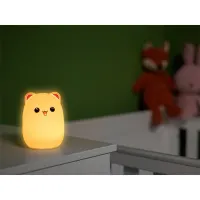 Tracer Teddy Bear, RGB LED, 5 színtónus, 4 világítási mód, Szilikon, Vezeték nélküli, éjszakai lámpa #4