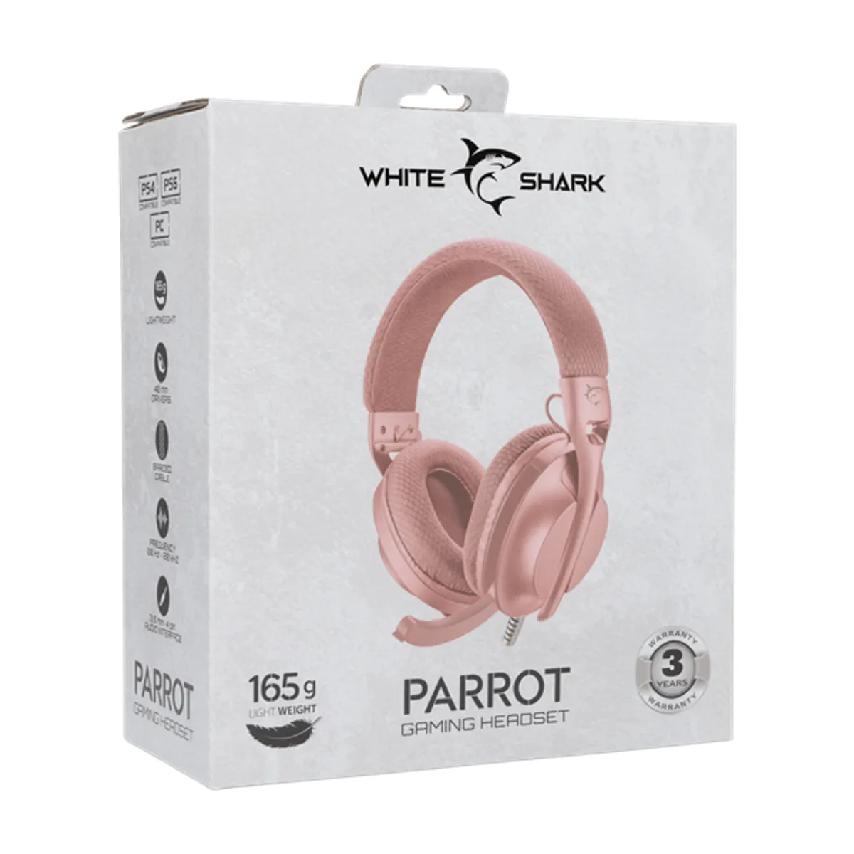 White Shark WS GH-2440P PARROT-P rózsaszín gamer headset #10