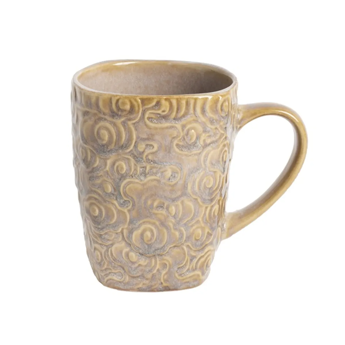 IRIS kerámia bögre virágos drapp 400ml #1