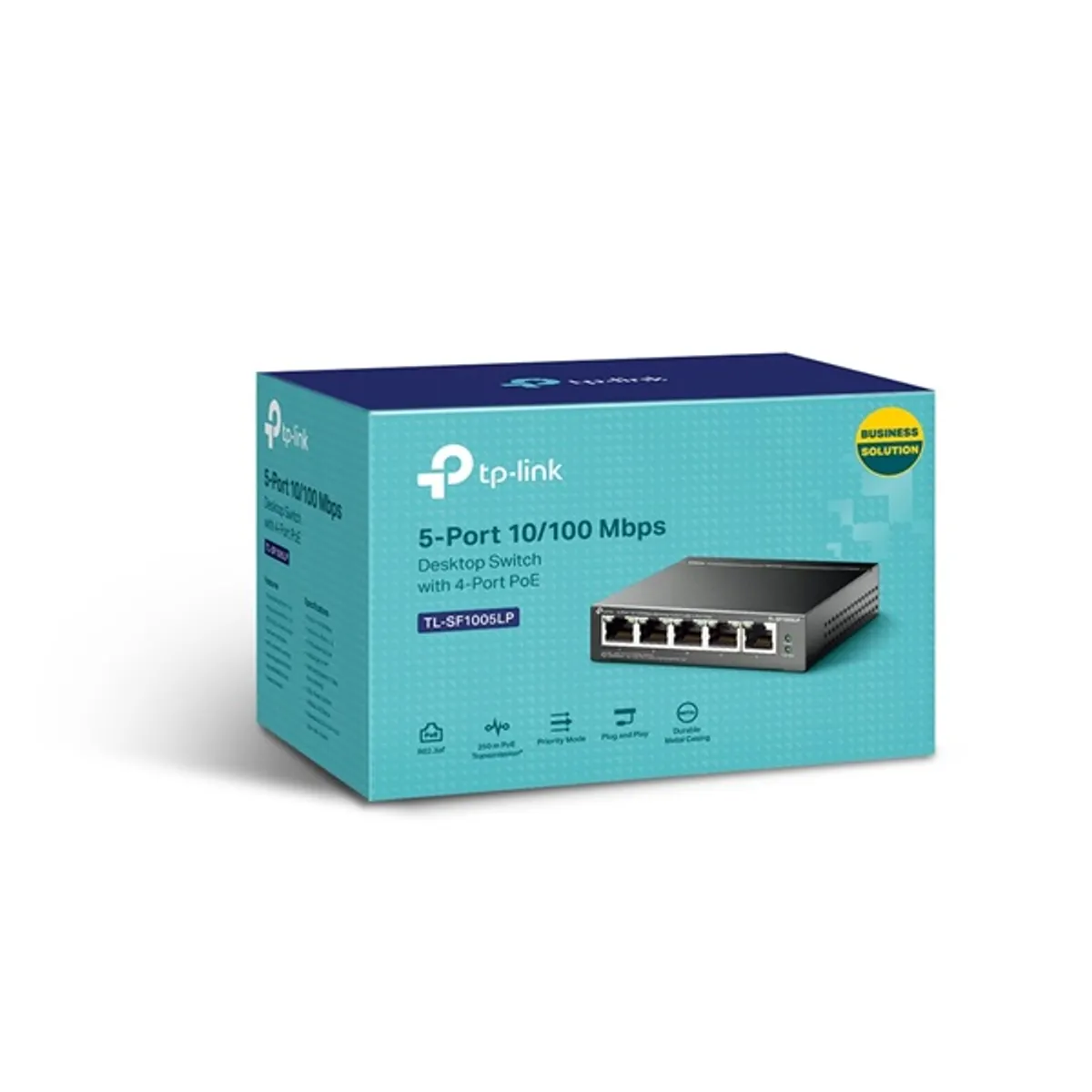 TP-Link TL-SF1005LP 5x10/100Mbps LAN port 4xPoE nem menedzelhető asztali switch #5