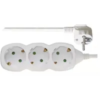 Emos P0321R 3 aljzat 1,5méter 1,5mm2 fehér hosszabbító #1