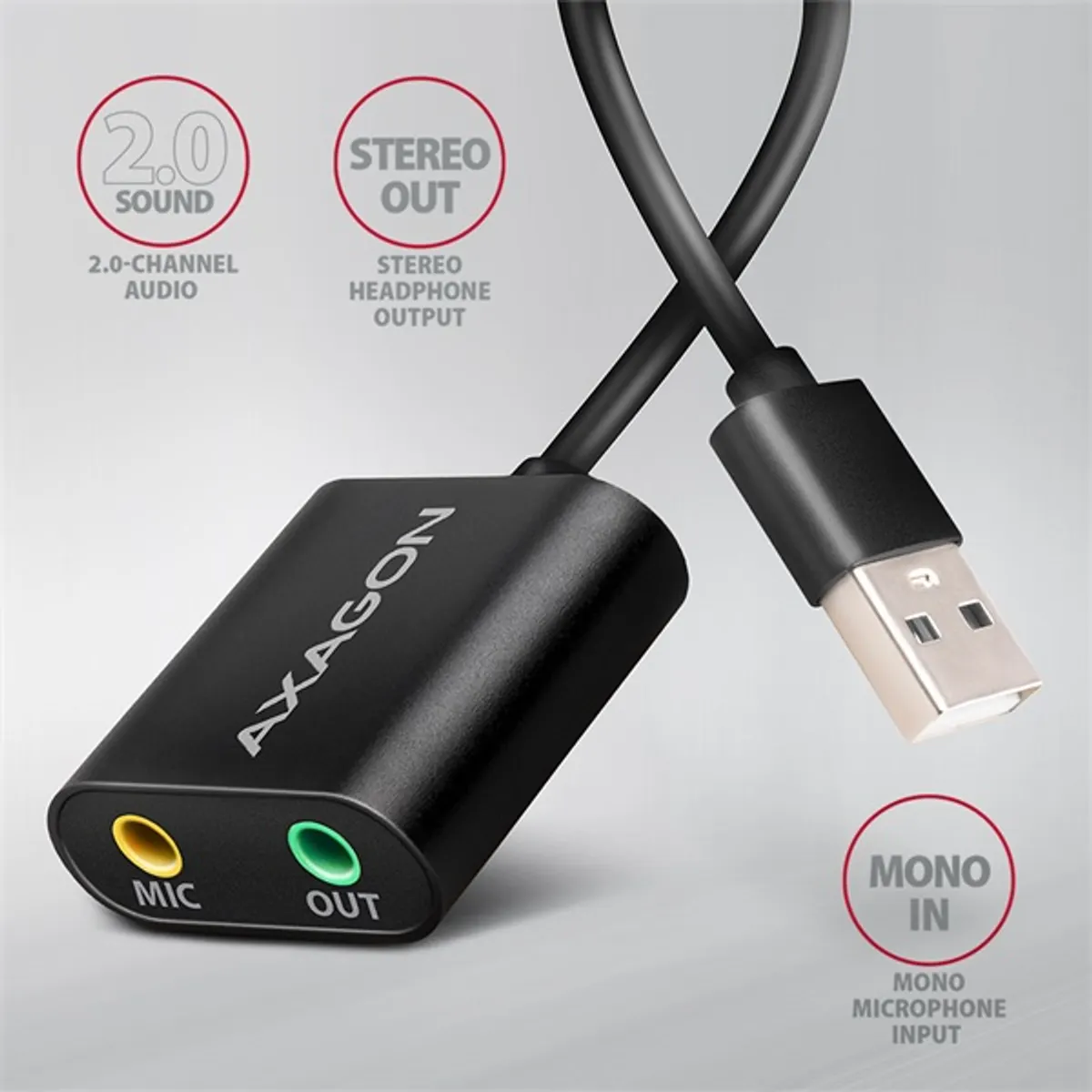 Axagon ADA-12 USB stereo audio adapter #2