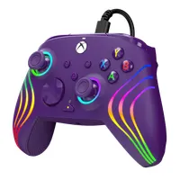 PDP 049-024-PR Afterglow Wave Xbox Series X|S/Xbox One/PC vezetékes RGB LED lila kontroller #2
