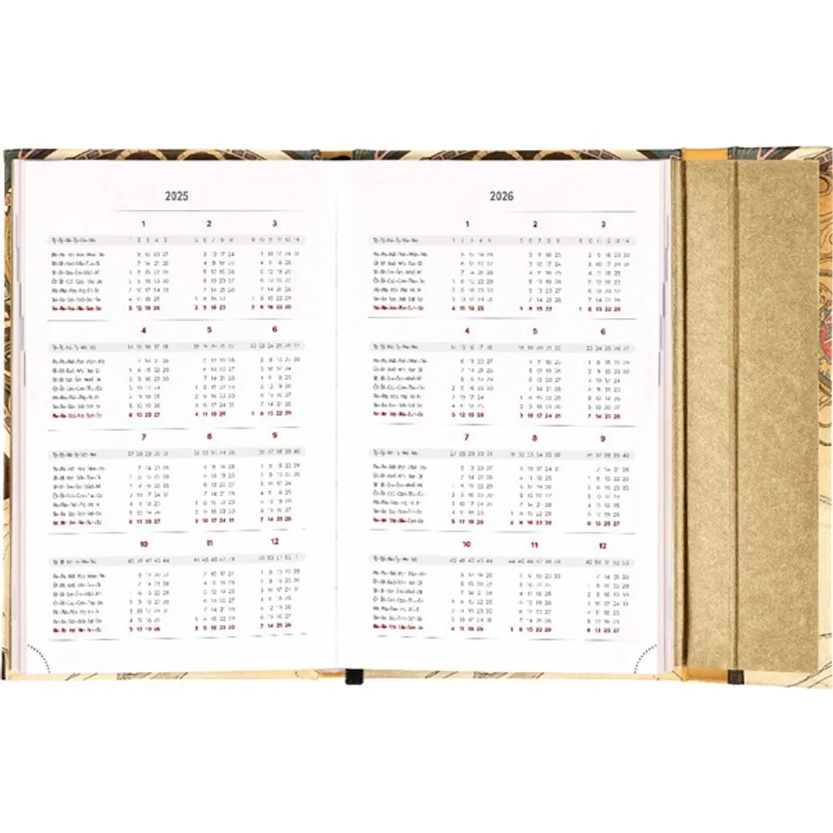 Realsystem 2026 Alphonse Mucha 5412-AM B6 mágneses zsebnaptár #3