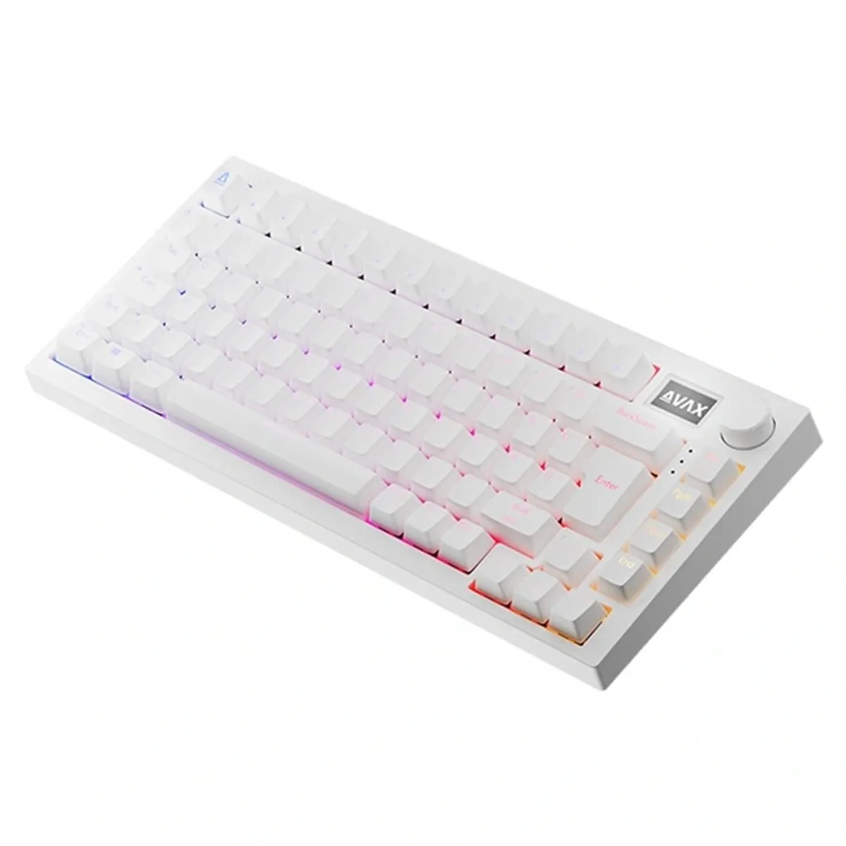 AVAX GM02 PRO 75% HUN tri-mode fehér mechanikus (Gateron red switch) billentyűzet #1