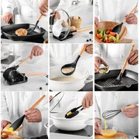 IRIS KT-243-B 13 darabos konyhai szilikon szett, fekete #5