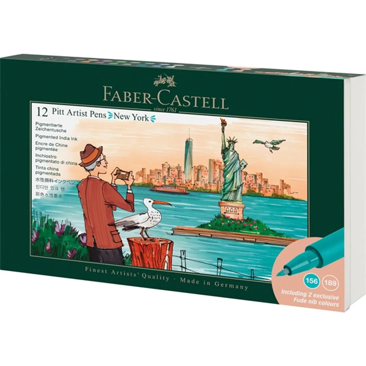 Faber-Castell New York 12 db-os művészfilctoll készlet #1