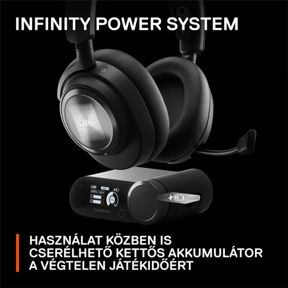 SteelSeries Arctis Nova Pro Wireless X fekete gamer headset #10