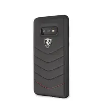 Ferrari Heritage Samsung S10 Lite tűzdelt bőr kemény fekete tok #2