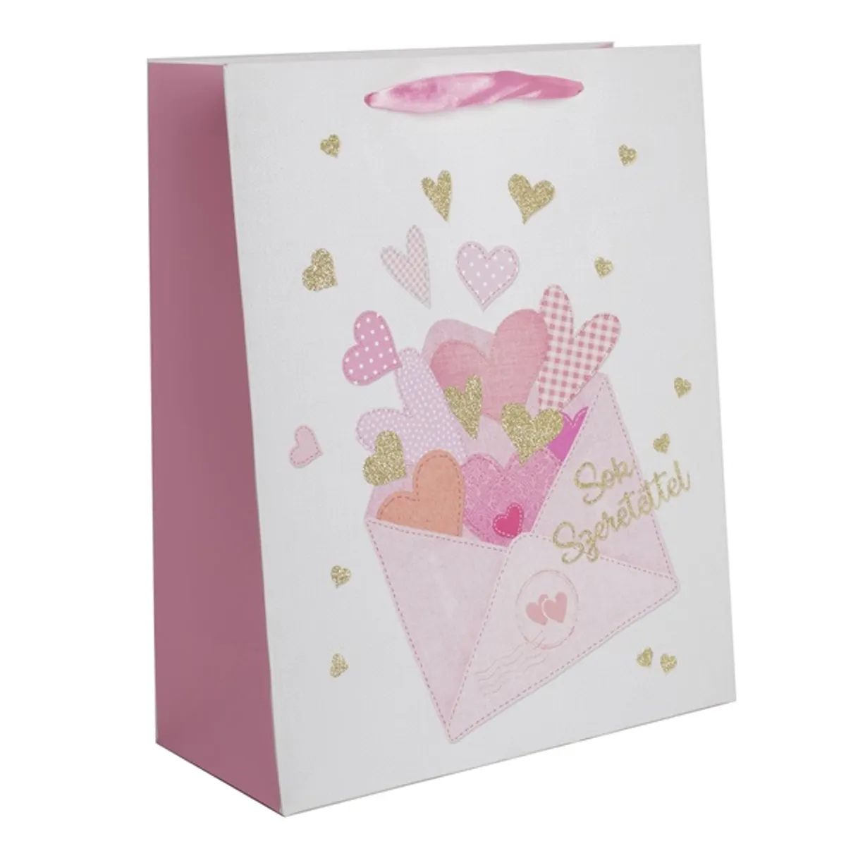 Iris szívek papírtasak matt 18*23 cm #1