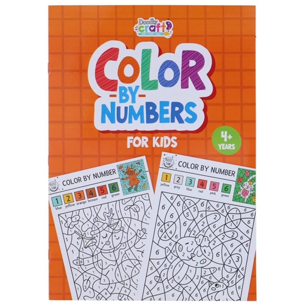 Számok szerinti 16 oldalas 4 mintás színező #5