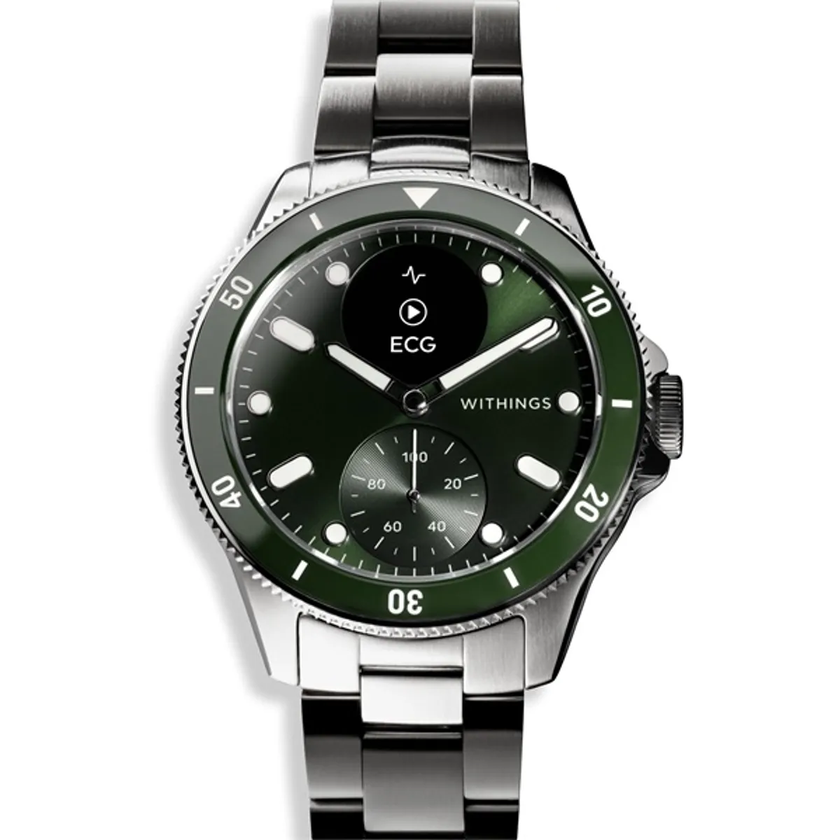 Withings ScanWatch Nova hibrid 42mm zöld okosóra #3