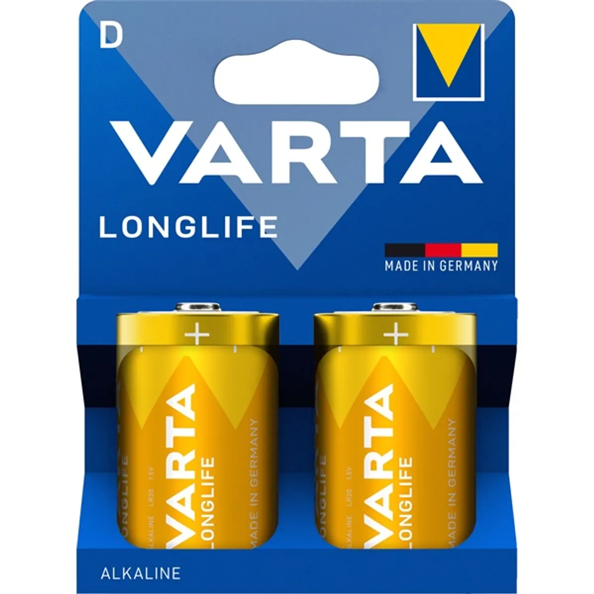 VARTA 4120101422 Longlife D (LR20) góliát elem 2db/csomag (műanyagmentes csomagolás) #1