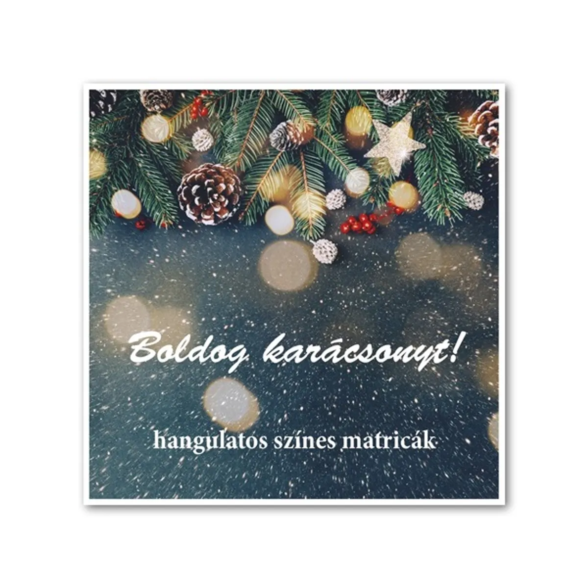 PD karácsonyi matricaszett #2