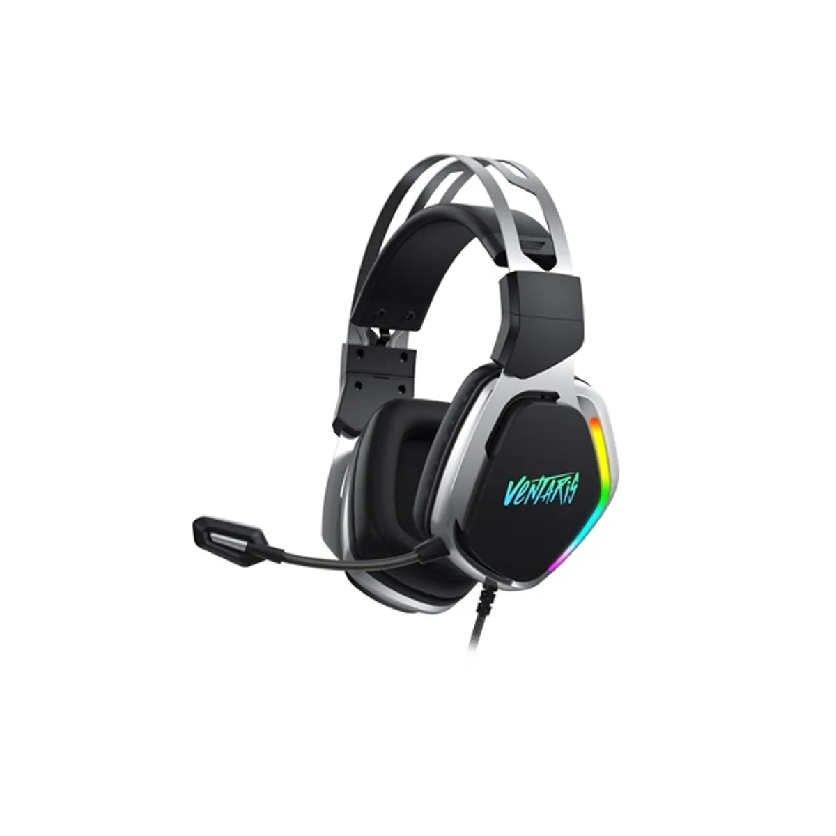 Ventaris H900 RGB 7.1 fekete-ezüst gamer headset #1