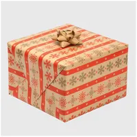 IRIS Karácsonyi tekercses KRAFT csomagolópapír,  200x70cm, különböző mintákkal, 60g/m2 #10