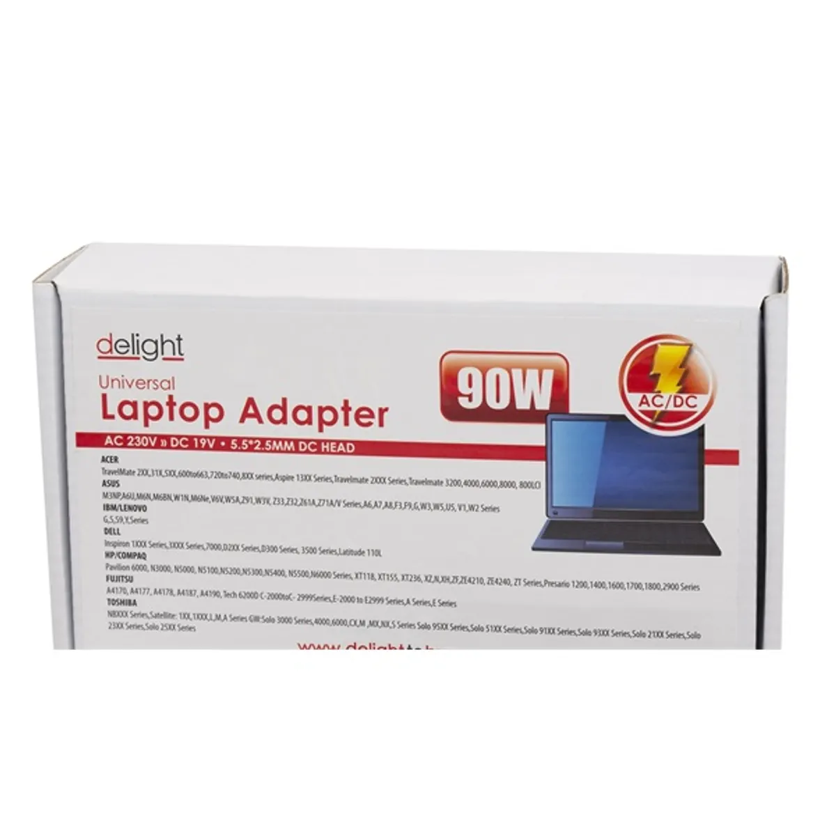 Delight Univerzális laptop/notebook töltő adapter tápkábellel #2