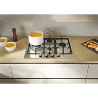 Candy CHG6D4WTX inox, beépíthető, gáz, főzőzóna:4, főzőlap #5