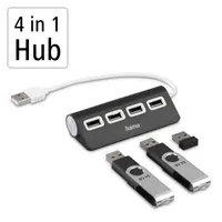 Hama 200119 1:4 BUSPOW fekete FIC USB 2.0 hub #2