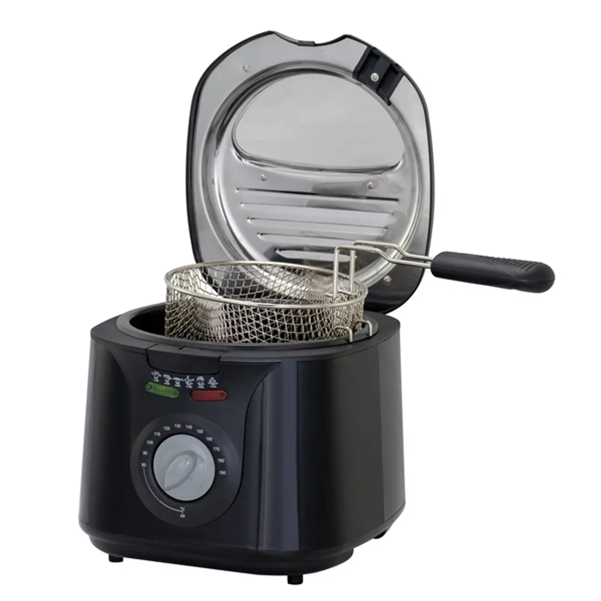 Hausberg HB-1331NG 2.5 literes 1450W ablakos fekete elektromos olajsütő #5