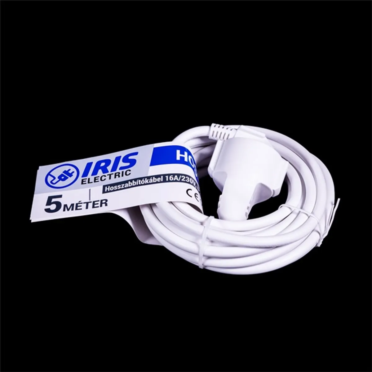 IRIS Electric IEEC-5M-16A/230V Hosszabbító 5 méteres 16A/230V, IP20, fehér #3