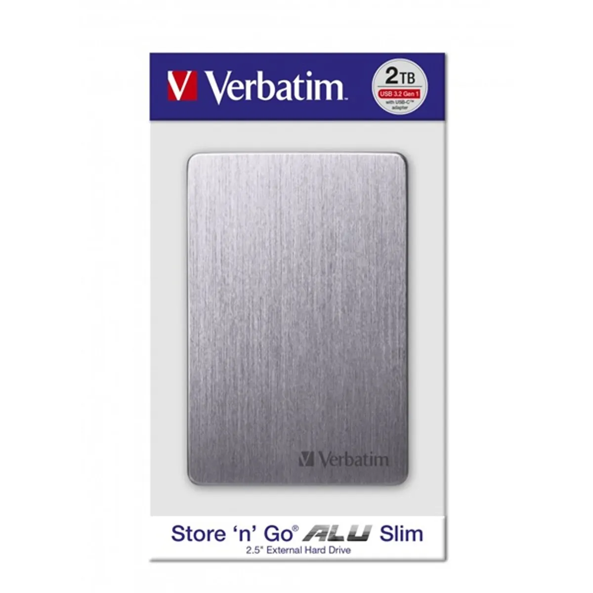 Verbatim 53665 Store `n` Go ALU Slim 2,5” 2TB USB 3.2 Gen 1 szürke HDD #5