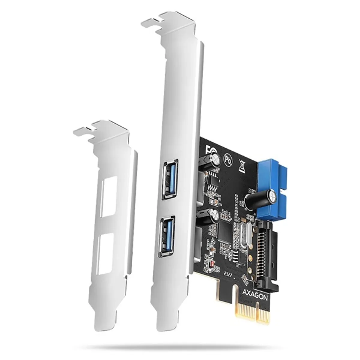 Axagon PCEU-232RS 2x külső + 2x belső USB 5Gbps PCI-Express kártya #1