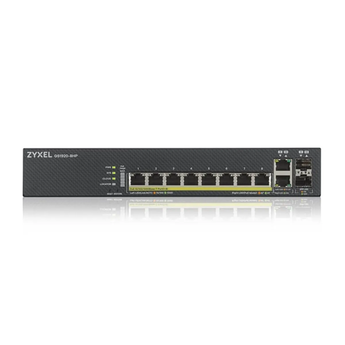 ZyXEL GS1920-8HPv2 8port GbE LAN PoE (130W) 2port Gbe combo RJ45/SFP L2 menedzselhető PoE switch #2