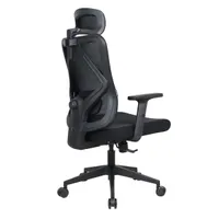 IRISOffice Eclipse fekete ergonómikus, szövet-hálós irodai forgószék fej és háttámasszal #4