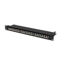 Lanberg PPS7-1024-B 19" 1U 24port Cat.7 FTP árnyékolt fekete patch panel #4