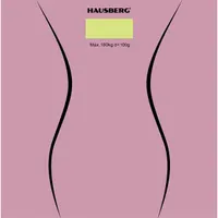 Hausberg HB-6003RZ üveg fürdőszobai mérleg rózsaszín