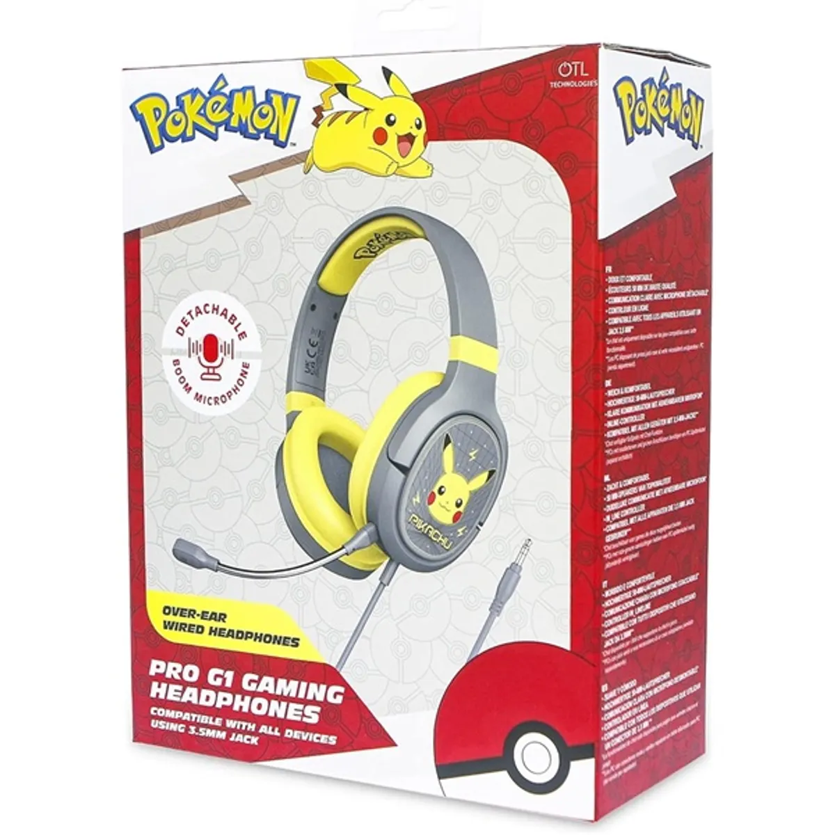 OTL PK0862 Pokémon Pikachu PRO G1 vezetékes gamer headset #7