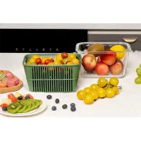 TOO-KT-615  1800 ml-es ÜVEG tároló szilikon fedéllel és PP csepegtetővel #2