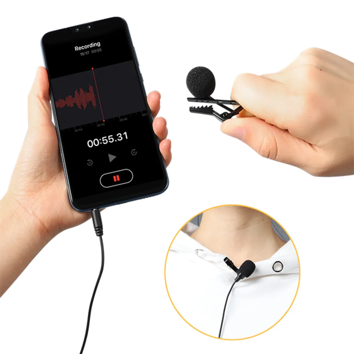 SBOX PM-402 Csiptethető mikrofon, 3.5 mm #5