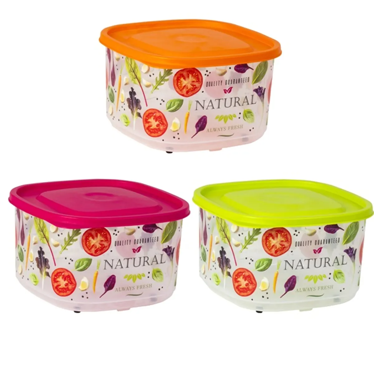 IRIS Natural négyszögletes tál tetővel 4.200ml 162058-001 #1